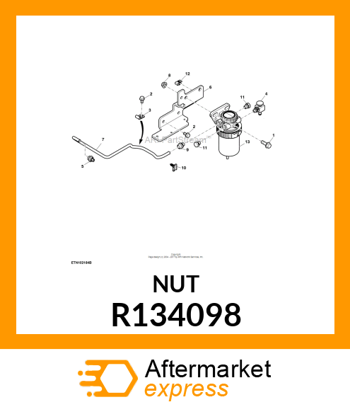 NUT, CLIP R134098