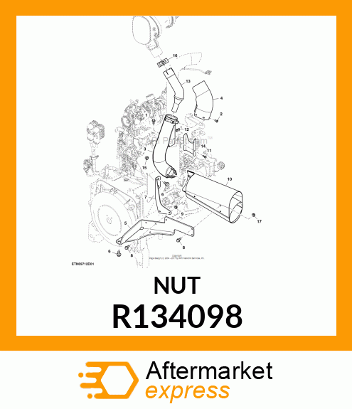 NUT, CLIP R134098