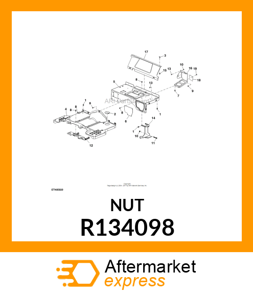 NUT, CLIP R134098