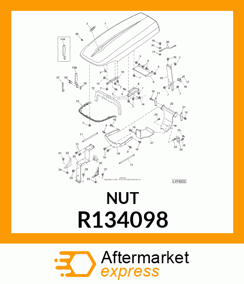 NUT, CLIP R134098