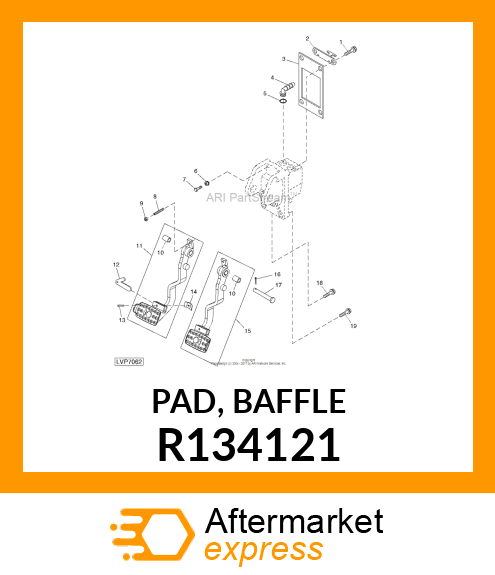 PAD, BAFFLE R134121