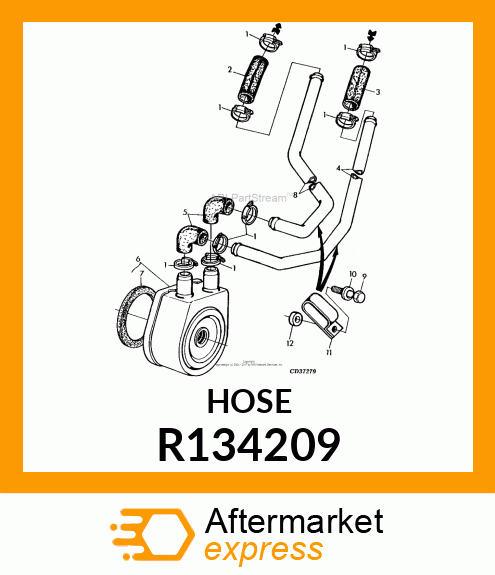 DURITE TUYAU REFROIDISSEUR R134209