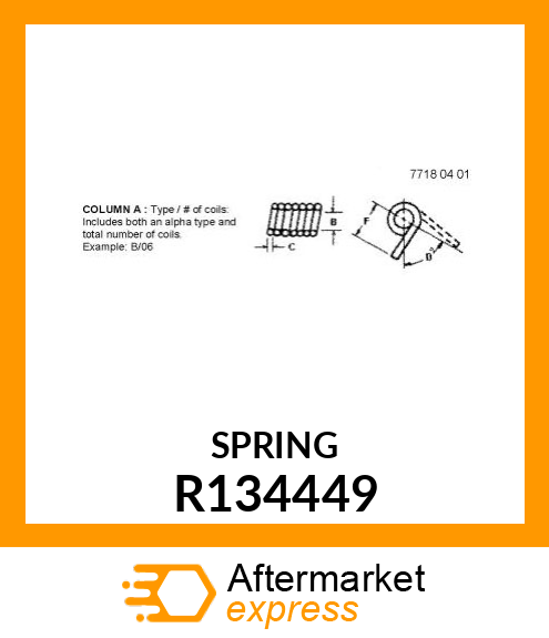 SPRING, LATERAL DETENT R134449