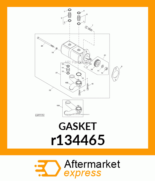 GASKET, AUXILIARY DRIVE r134465