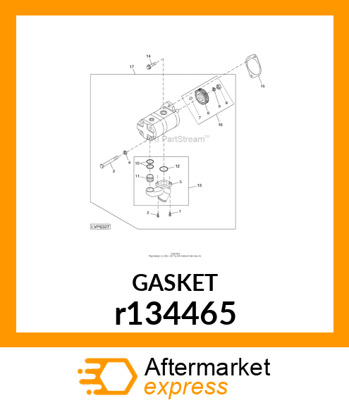 GASKET, AUXILIARY DRIVE r134465