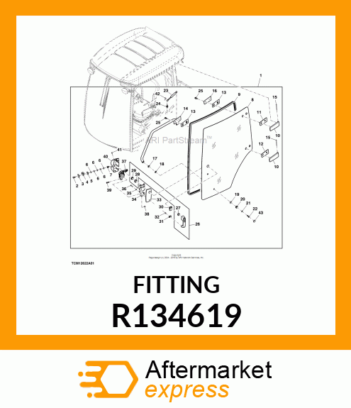 STRIKER, STRIKER, DOOR LATCH R134619