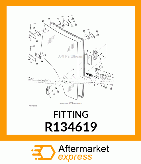 STRIKER, STRIKER, DOOR LATCH R134619