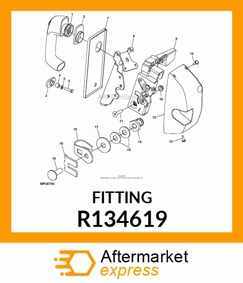 STRIKER, STRIKER, DOOR LATCH R134619