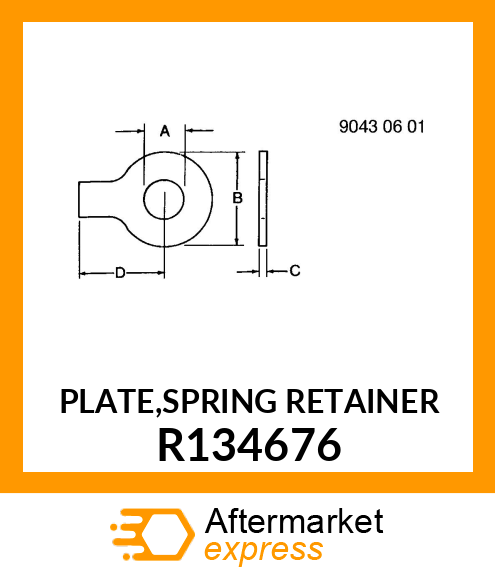 PLATE,SPRING RETAINER R134676