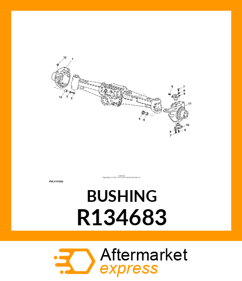 BUSHING, STEERING STOP R134683