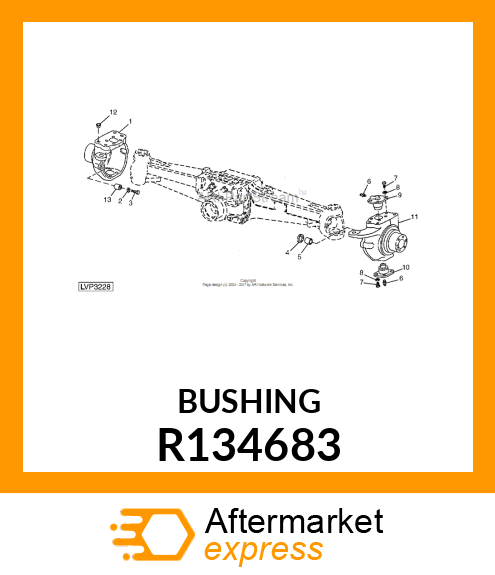 BUSHING, STEERING STOP R134683