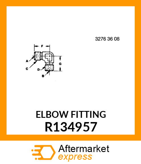 ELBOW FITTING R134957