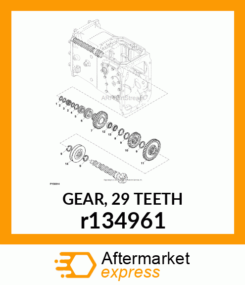 GEAR, 29 TEETH r134961