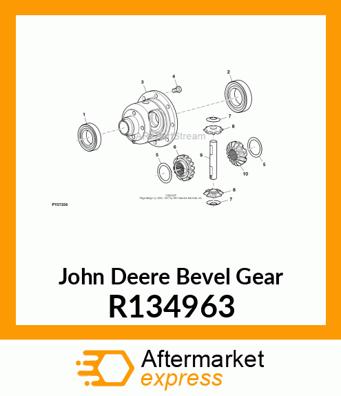 BEVEL GEAR, BEVEL GEAR, DIFFERENTIA R134963