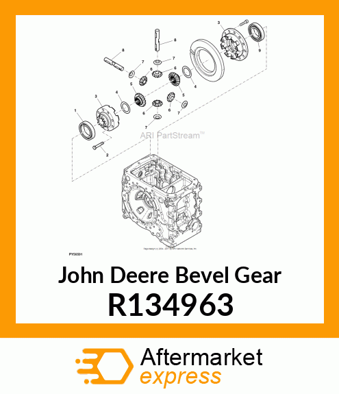 BEVEL GEAR, BEVEL GEAR, DIFFERENTIA R134963