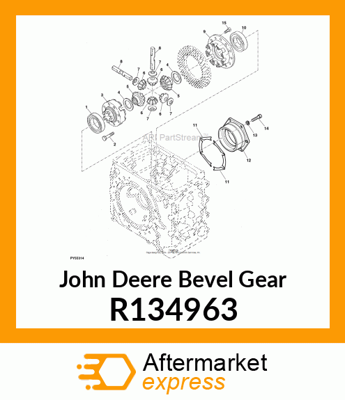 BEVEL GEAR, BEVEL GEAR, DIFFERENTIA R134963