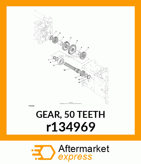 GEAR, 50 TEETH r134969