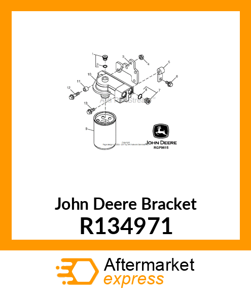 BRACKET,OIL AND FUEL FILTER R134971