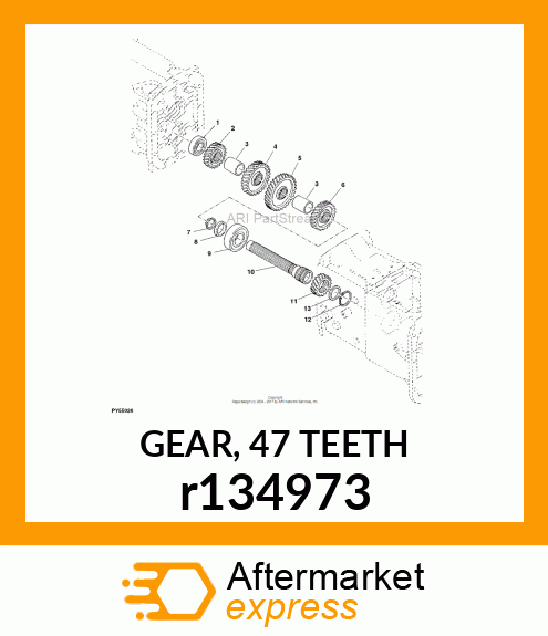 GEAR, 47 TEETH r134973