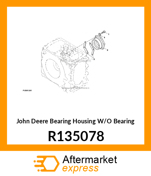 BEARING HOUSING W/O BEARING, DIFFER R135078