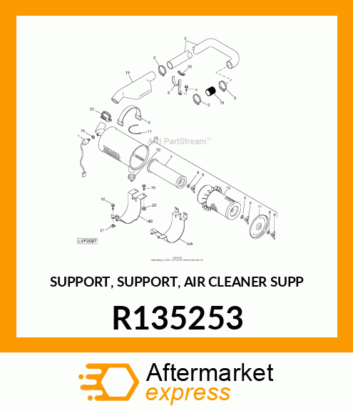 SUPPORT, SUPPORT, AIR CLEANER SUPP R135253