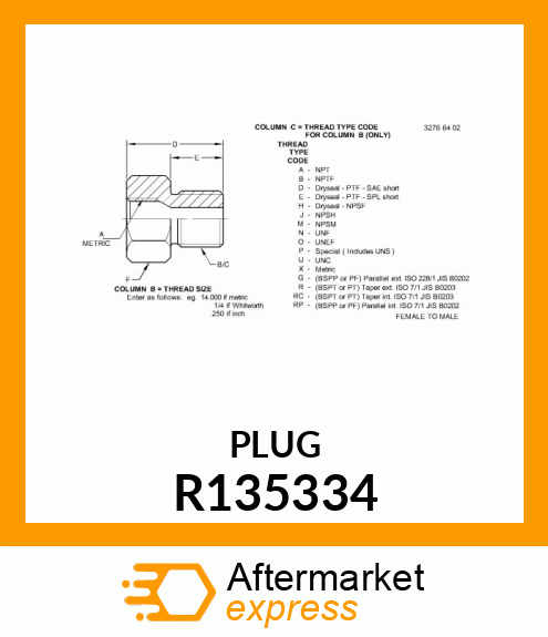 ADAPTER FITTING R135334