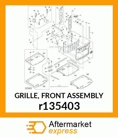 GRILLE, FRONT ASSEMBLY r135403