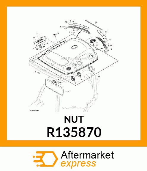 NUT, SPECIAL (M6 TINNERMAN) R135870