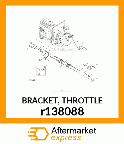 BRACKET, THROTTLE r138088