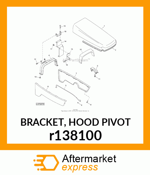 BRACKET, HOOD PIVOT r138100