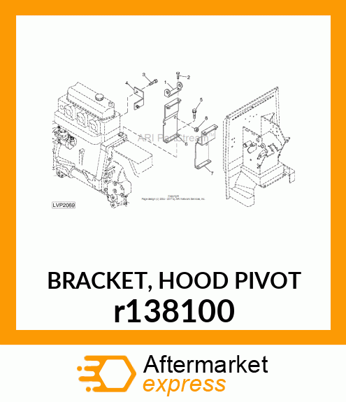 BRACKET, HOOD PIVOT r138100