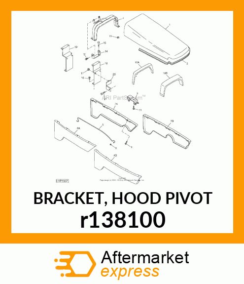 BRACKET, HOOD PIVOT r138100