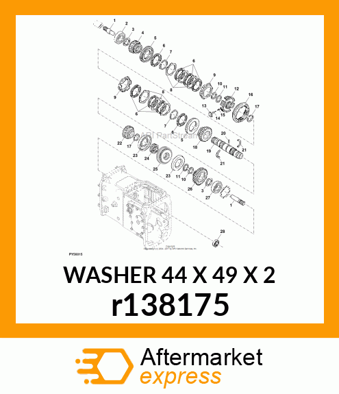 WASHER 44 X 49 X 2 r138175