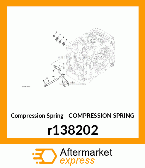 SPRING, SHIFT FORK SHAFT DETENTS r138202