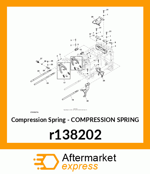 SPRING, SHIFT FORK SHAFT DETENTS r138202