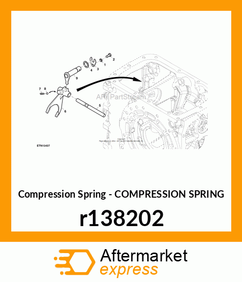 SPRING, SHIFT FORK SHAFT DETENTS r138202