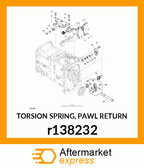 TORSION SPRING, PAWL RETURN r138232