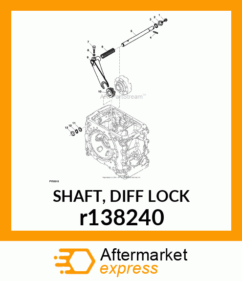 SHAFT, DIFF LOCK r138240