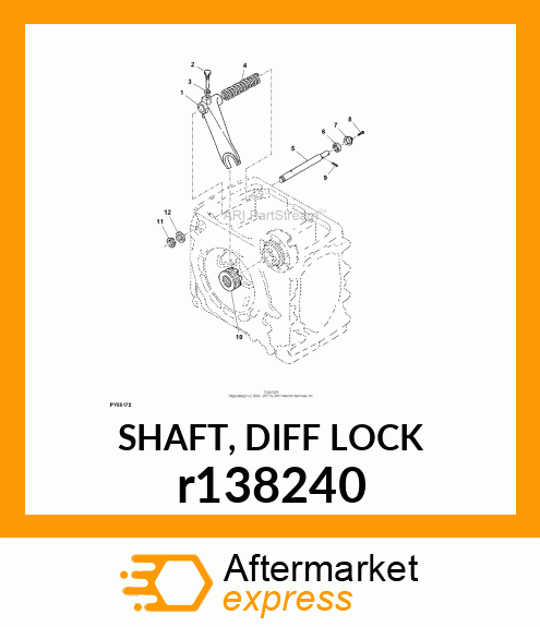 SHAFT, DIFF LOCK r138240