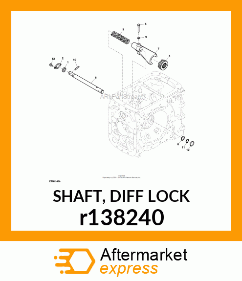 SHAFT, DIFF LOCK r138240