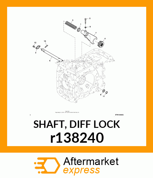 SHAFT, DIFF LOCK r138240