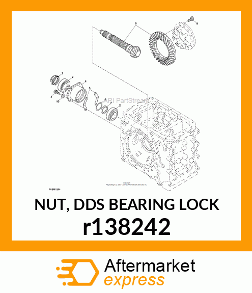 NUT, DDS BEARING LOCK r138242