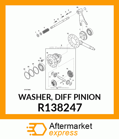 WASHER, DIFF PINION R138247
