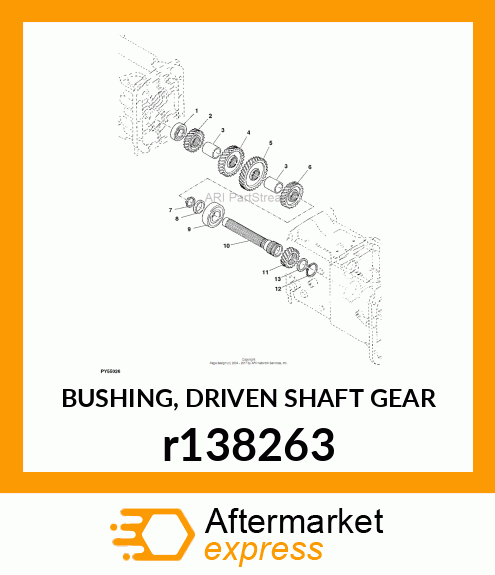 BUSHING, DRIVEN SHAFT GEAR r138263