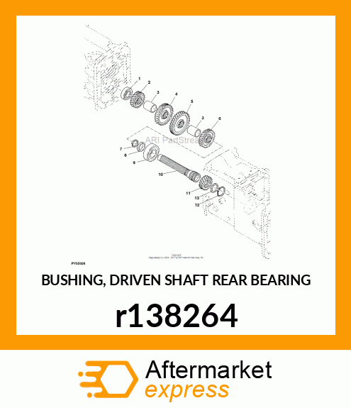 BUSHING, DRIVEN SHAFT REAR BEARING r138264