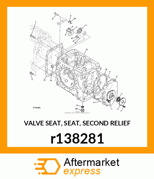 VALVE SEAT, SEAT, SECOND RELIEF r138281