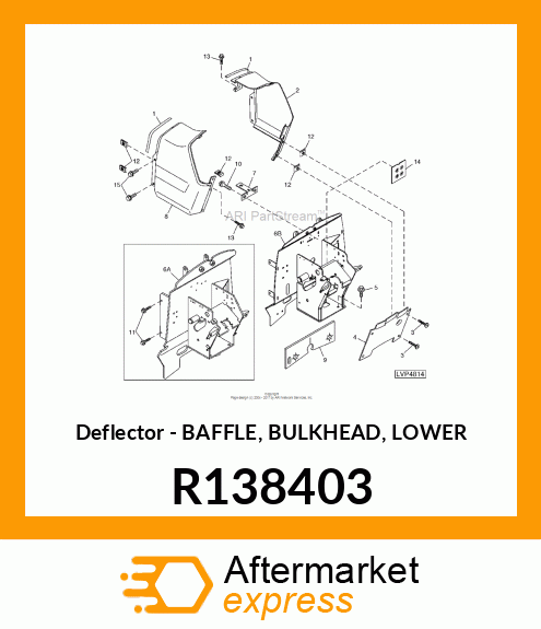 Deflector - BAFFLE, BULKHEAD, LOWER R138403