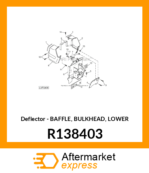 Deflector - BAFFLE, BULKHEAD, LOWER R138403