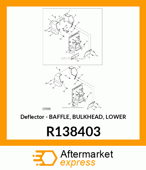 Deflector - BAFFLE, BULKHEAD, LOWER R138403