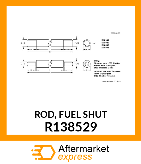 ROD, FUEL SHUT R138529